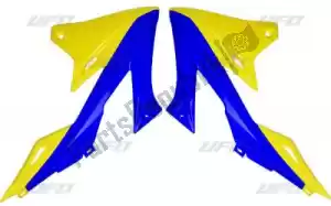 UFO SU04941DC caches radiateur bs ra suzuki bleu/jaune - La partie au fond