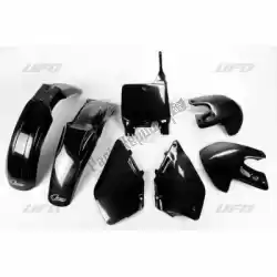 Here you can order the set plastic suzuki black from UFO, with part number SUKIT400E001: