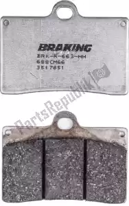 BRAKING BR688CM66 brake pad 688 cm66 brake pads semi metallic - Bottom side