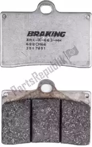 BRAKING BR688CM66 klocek hamulcowy 688 cm66 klocki hamulcowe pó?metaliczne - Dół