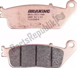BRAKING BR720CM55 pastilha de freio 720 cm55 pastilhas de freio sinterizadas - Lado inferior