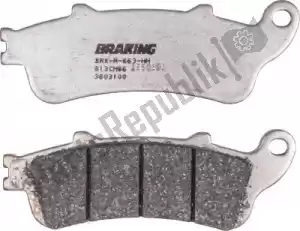 BRAKING BR813CM66 plaquette de frein 813 cm66 plaquettes de frein semi metallique - La partie au fond