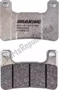 BRAKING BR898CM66 pastilha de freio 898 cm66 pastilhas de freio semi metálicas - Lado inferior