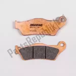 BRAKING BR970CM55 pastiglie freno 970 cm55 pastiglie freno sinterizzate - Il fondo