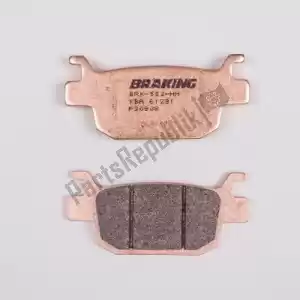 BRAKING BRP30908 brake pad p30 908 brake pads sintered - Bottom side