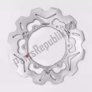 BRAKING BRS38017 disc wave semi-floating 3 pins - Bottom side