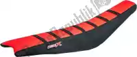 M8103RBB, Cross X, Div seat cover, red/black/black (stripes)    , New