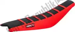 Here you can order the div seat cover, black/red/red (stripes) from Cross X, with part number M8113BRR: