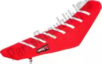 M1103RRW, Cross X, Div seat cover, red/red/white (stripes)    , Nieuw