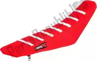 M1123RRW, Cross X, Housse de selle div, rouge/rouge/blanc (rayures)    , Nouveau