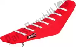 Here you can order the div seat cover, red/red/white (stripes) from Cross X, with part number M1103RRW: