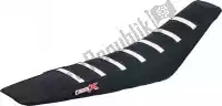 M6163BBW, Cross X, Div seat cover, black/black/white (stripes)    , Nieuw