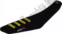 UFM3142BY, Cross X, Housse de selle div ugs, noir/jaune (color wave)    , Nouveau