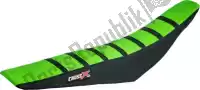 M2133GBB, Cross X, Funda de asiento div, verde/negro/negro (rayas)    , Nuevo