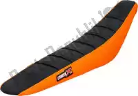 M5203BOB, Cross X, Div seat cover, black/orange/black (stripes)    , New