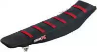 M4163BBR, Cross X, Housse de selle div, noir/noir/rouge (rayures)    , Nouveau