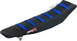 Here you can order the div seat cover, black/black/blue (stripes) from Cross X, with part number M4113BBBL: