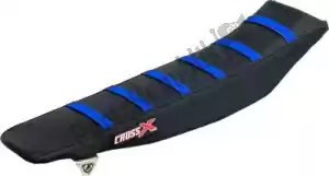 CROSS X M4113BBBL div seat cover, black/black/blue (stripes) - Bottom side