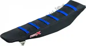 CROSS X M4143BBBL div seat cover, black/black/blue (stripes) - Onderkant