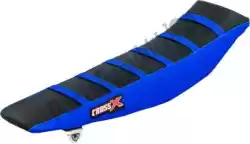 Ici, vous pouvez commander le housse de selle div, noir/bleu/bleu (rayures) auprès de Cross X , avec le numéro de pièce M4143BBLBL: