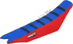 CROSS X M9123BLRB housse de selle div, bleu-rouge-noir (rayures) - La partie au fond