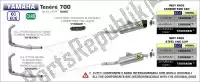 AR72160PD, Arrow, Exh racing stainless steel collectors    , Nieuw