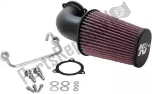 K&N 13794343 filter, air performance air intake system - Bottom side