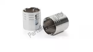 REMUS 84823507 exh end cap straight end v2 alloy chrome (2pc) - Bottom side