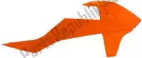 566230284, Rtech, écopes de radiateur bs ra ktm orange    , Nouveau