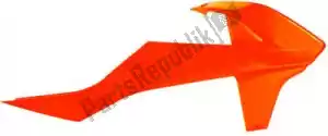 RTECH 566230282 bs ra radiator scoops ktm neon orange - Bottom side