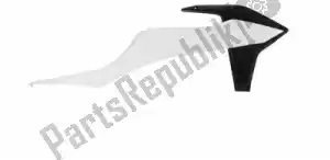 RTECH 566230024 écopes de radiateur bs ra ktm blanc-noir - La partie au fond
