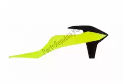 Ici, vous pouvez commander le écopes de radiateur bs ra ktm jaune fluo-noir auprès de Rtech , avec le numéro de pièce 566230016: