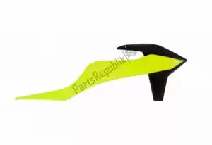 RTECH 566230016 écopes de radiateur bs ra ktm jaune fluo-noir - La partie au fond