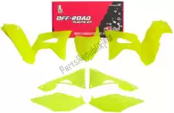 Here you can order the set plastics 6pc w/airb cov honda neon yel from Rtech, with part number 563210675: