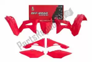 RTECH 563210673 set plastics 6pc w/ airbox cov. honda red - Bottom side