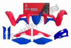RTECH 563210670 set plastics 8 pcs honda red/blue lm edition - Bottom side