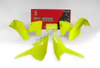 563220598, Rtech, Set plastics 5 pcs w/ headl cov hsq neon yell    , New