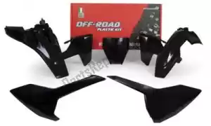 RTECH 563220554 set plastics 5 pcs husqvarna black - Bottom side