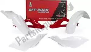RTECH 563220566 set plastics 5 pcs husqvarna (oe) white/red - Bottom side