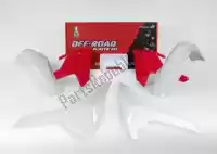 563220600, Rtech, Set plastics 5 pcs w/headl cov hsq red-white    , New