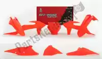 563230726, Rtech, Set plastics 6 pcs w/ airbox ktm neon orange    , New