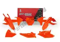 563230684, Rtech, Set plastics 6 pcs w/ airbox ktm orange    , New