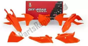 RTECH 563230684 set plastica 6 pezzi con airbox ktm arancione - Il fondo
