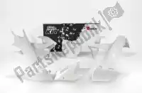 563230599, Rtech, Set plasticos 6 uds c/airbox ktm blanco/blanco    , Nuevo