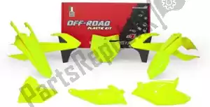 RTECH 563230728 set plastica 6 pezzi con airbox ktm giallo neon - Il fondo