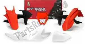 RTECH 563230705 set plastics 6 pc w/headl cov ktm ora (oe) - Onderkant