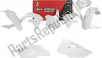 563225640, Rtech, Conjunto de plásticos 5 peças kawasaki branco    , Novo