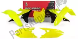 Here you can order the set plastics 5 pcs suzuki neon yellow from Rtech, with part number 563235560: