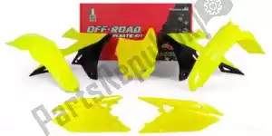 RTECH 563235560 set plastics 5 pcs suzuki neon yellow - Bottom side