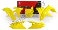 563235554, Rtech, Set plastiques 5 pcs suzuki rmz jaune    , Nouveau